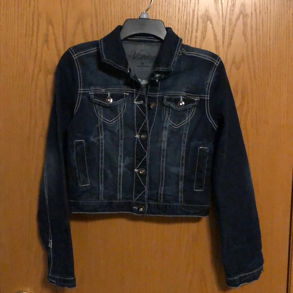 Vanity - Crop Jean jacket 
Excellent condition!